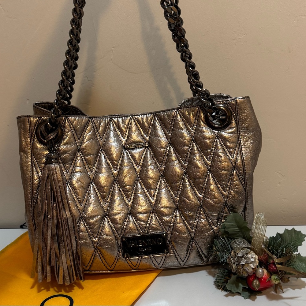 Valentino✨Luisa Silver Metal Bag by Mario Valentino